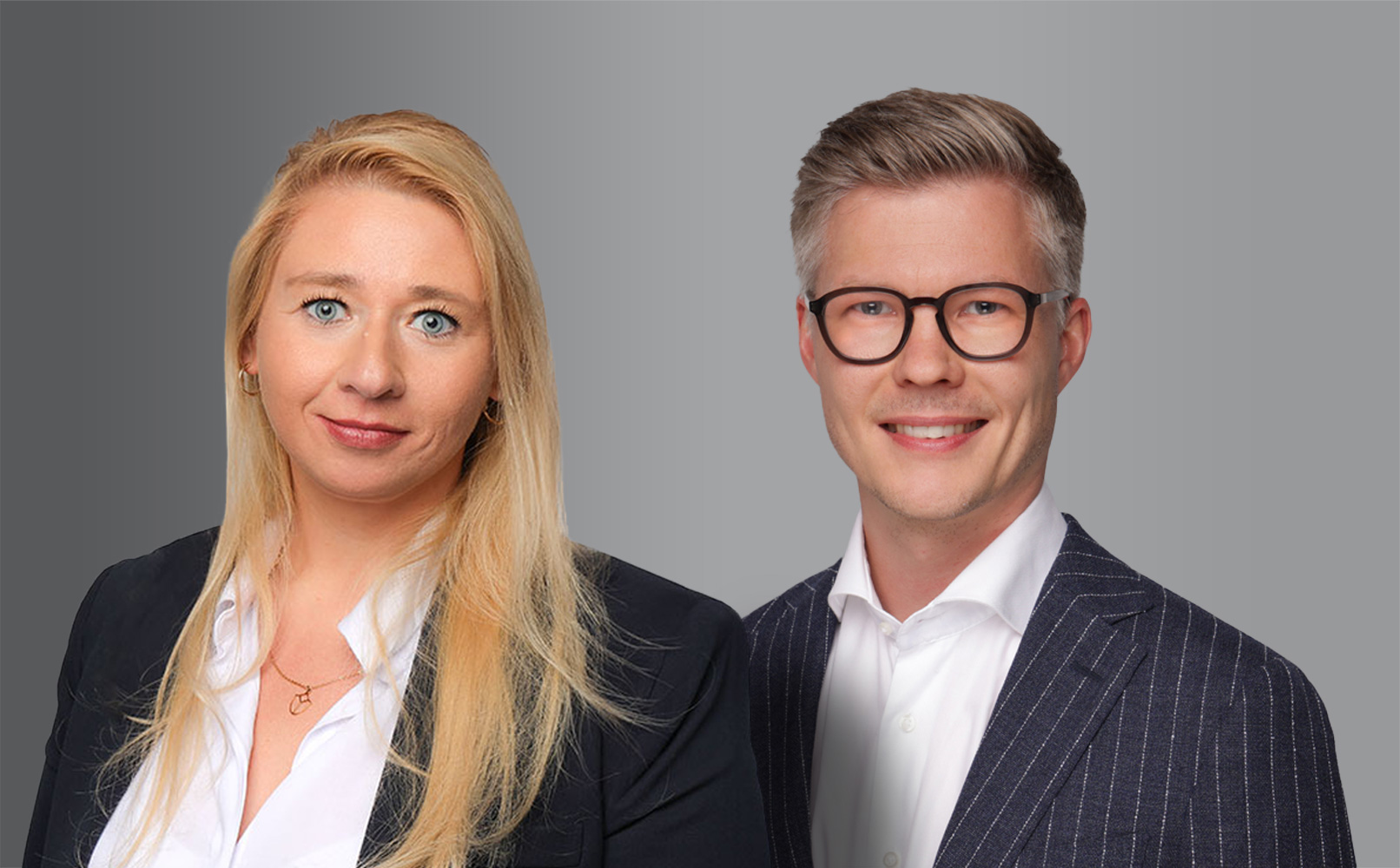 IKOR-Projektmanagement-Expert:innen Benjamin Badorrek – bei IKOR Cargo Lead für Agiles Projektmanagement – und Annika Pilk